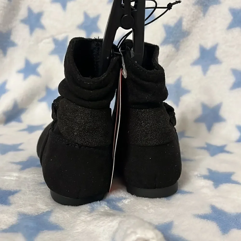 Baby Girls Black Dress Boots